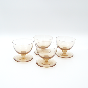 Bruna dessertskålar Puck (4-pack)