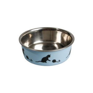 Matskål med kattmotiv, 10cm