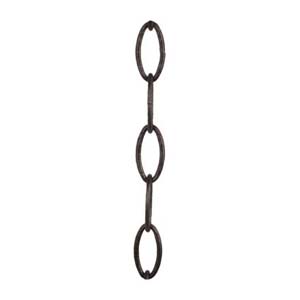 Präglad kätting, 35x15mm, Svart 3584NP