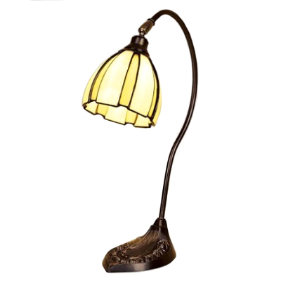 Tiffany Coupe Amber Skrivbordslampa 12 cm, Nostalgia Design B82-12 - Bild 2