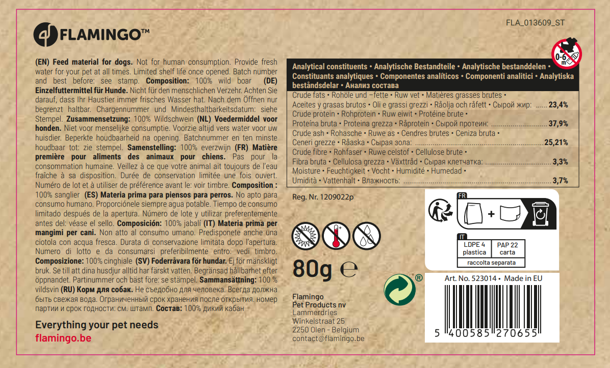 Torkat vildsvinskött – 80 g - Bild 4