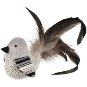 Fågel med fjäder, catnip & rassel