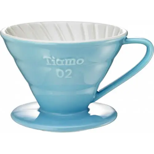 TIAMO BLÅ PORSLIN FILTERHÅLLARE V02